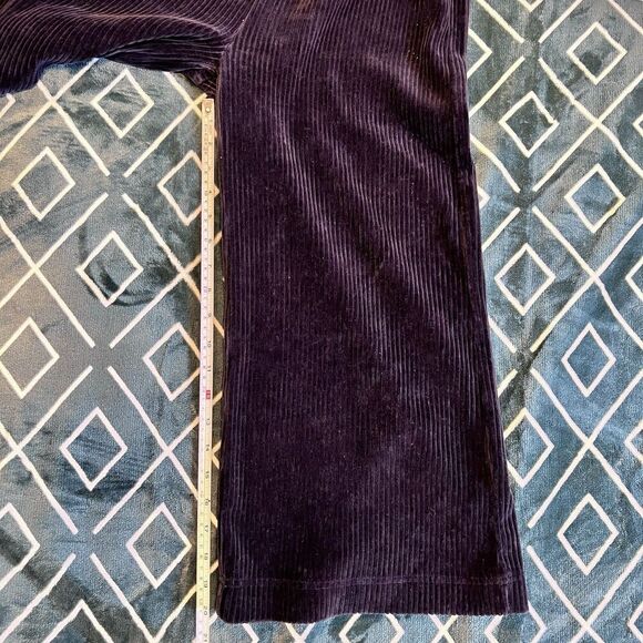 Madewell Texture & Thread Velour Corduroy Overalls Navy Size Small Oversized Fit - Picture 10 of 10